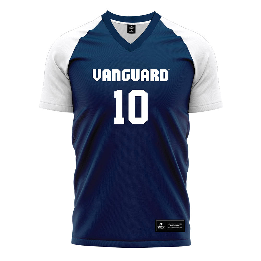 Vanguard - NCAA Men's Soccer : Luke Parker - Navy Soccer Jersey-0