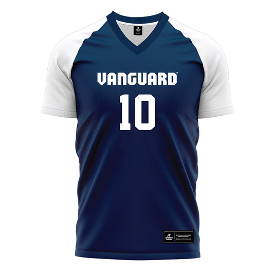 Vanguard - NCAA Men's Soccer : Luke Parker - Navy Soccer Jersey-0