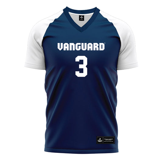 Vanguard - NCAA Men's Soccer : Ashton Ta-Tran - Navy Soccer Jersey-0