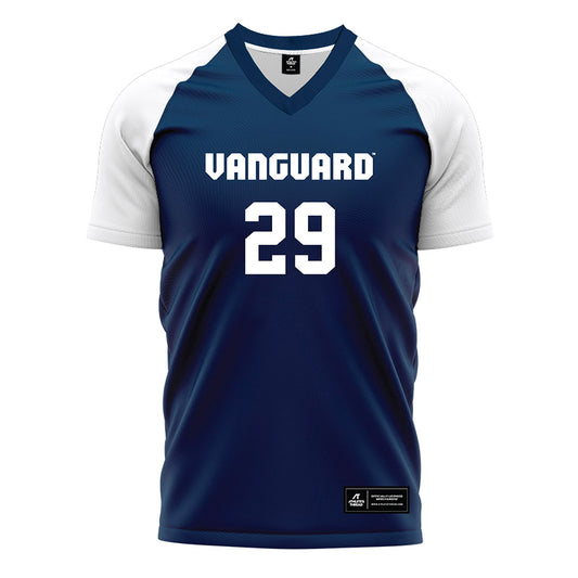 Vanguard - NCAA Men's Soccer : Nico Pacelli - Navy Soccer Jersey-0