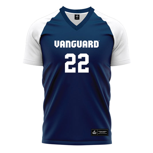 Vanguard - NCAA Men's Soccer : Benjamin Myers - Navy Soccer Jersey-0