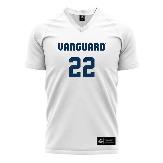 Vanguard - NCAA Men's Soccer : Benjamin Myers - White Soccer Jersey-0