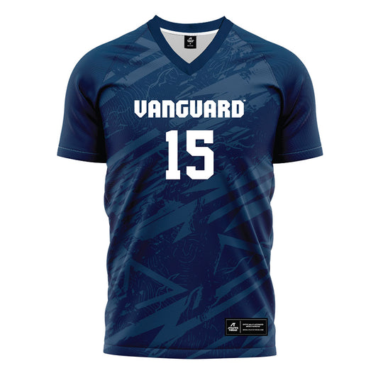 Vanguard - NCAA Women's Soccer : Jaylen Kinong - Navy Soccer Jersey-0