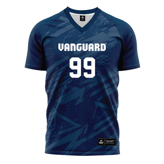 Vanguard - NCAA Women's Soccer : Emily Evano - Navy Soccer Jersey-0