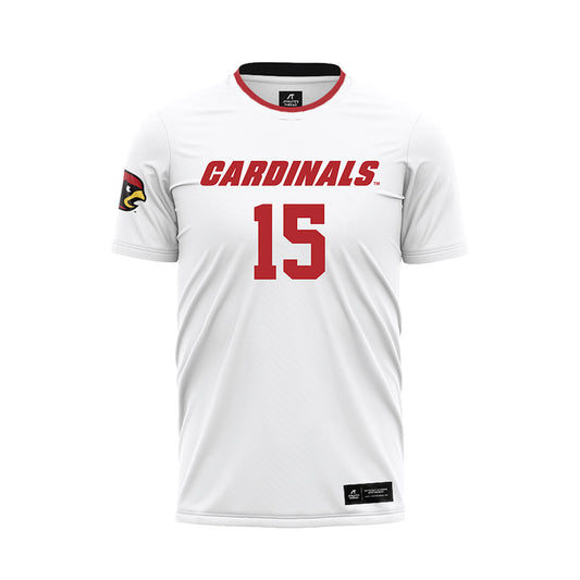 Catholic - NCAA Men's Soccer : Carson Shamoo - White Soccer Jersey-0