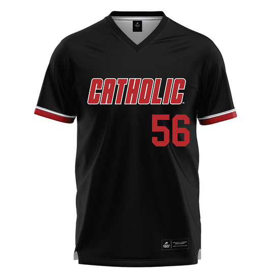 Catholic - NCAA Football : Joshua Hunt - Black Lacrosse Jersey-0