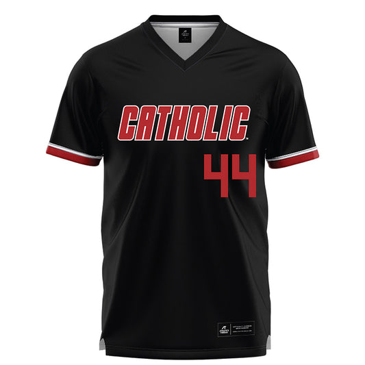 Catholic - NCAA Football : Mikel Oliver - Black Lacrosse Jersey-0