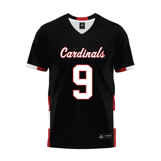 Catholic - NCAA Football : Bo Wargel - Black Premium Football Jersey-0