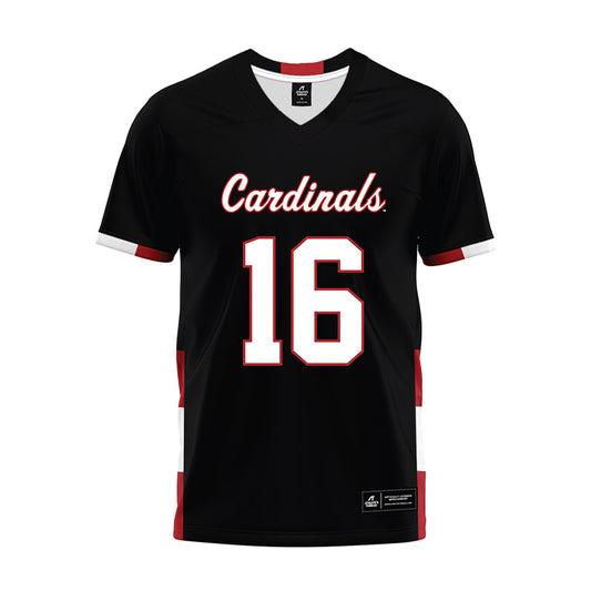 Catholic - NCAA Football : Nico Ritacca - Black Premium Football Jersey-0