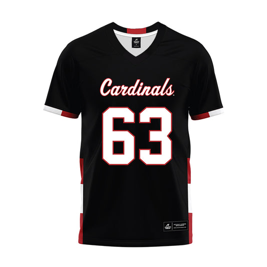 Catholic - NCAA Football : Worku Yohannes - Black Premium Football Jersey-0