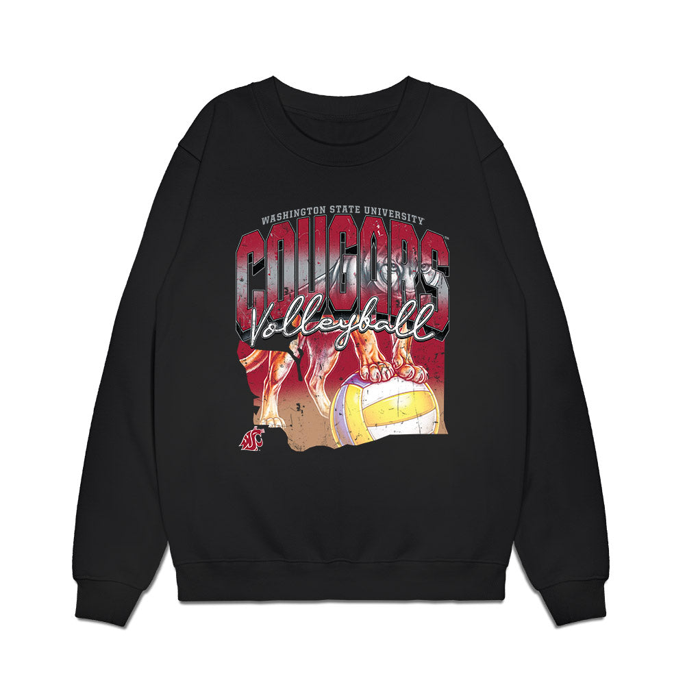 WSU - NCAA Women's Volleyball : Ella Smith - Sports Shersey Premium Crewneck Sweatshirt-0