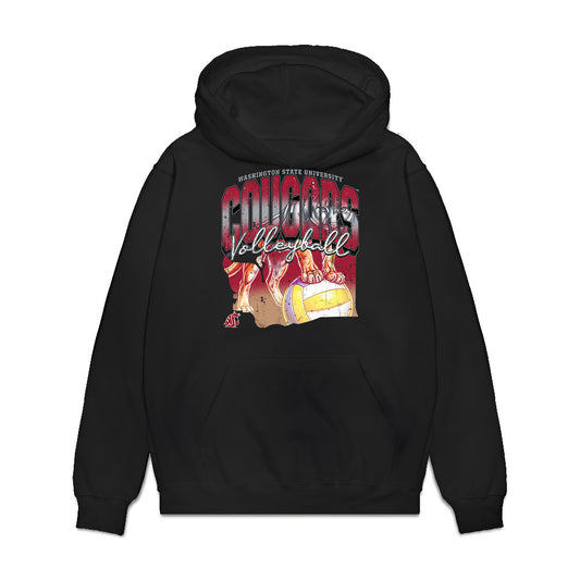 WSU - NCAA Women's Volleyball : Kryssa Moerman - Sports Shersey Premium Hooded Sweatshirt-0
