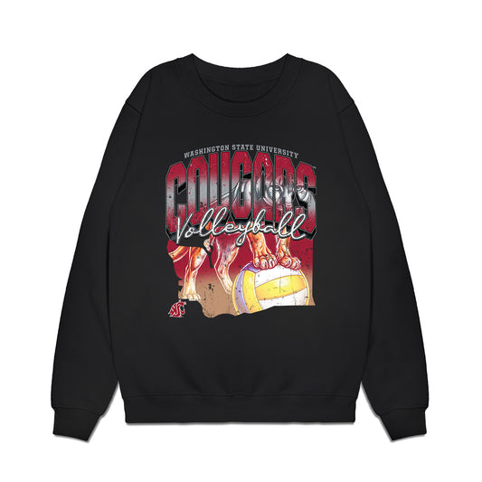 WSU - NCAA Women's Volleyball : Kryssa Moerman - Sports Shersey Premium Crewneck Sweatshirt-0