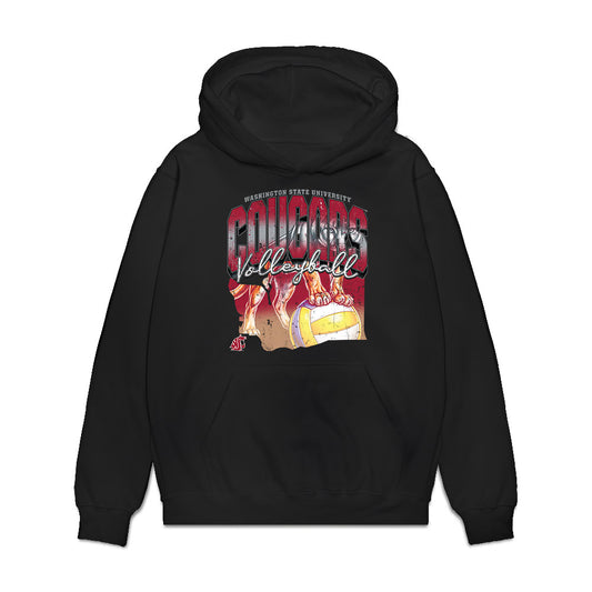 WSU - NCAA Women's Volleyball : Madyn Cervellera - Sports Shersey Premium Hooded Sweatshirt-0