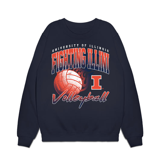 Illinois - NCAA Women's Volleyball : Lindsay Oldendorf - Vintage Shersey Premium Crewneck Sweatshirt-0