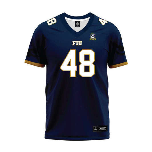 FIU - NCAA Football : Robert Czeremcha - Navy Premium Football Jersey-0