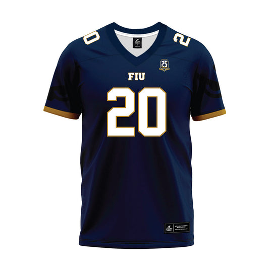 FIU - NCAA Football : Kiyante Ingram - Navy Premium Football Jersey-0