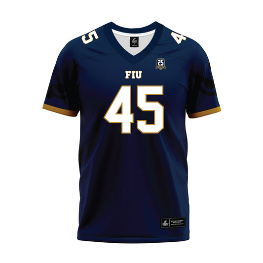 FIU - NCAA Football : Lamont Green Jr. - Navy Premium Football Jersey-0