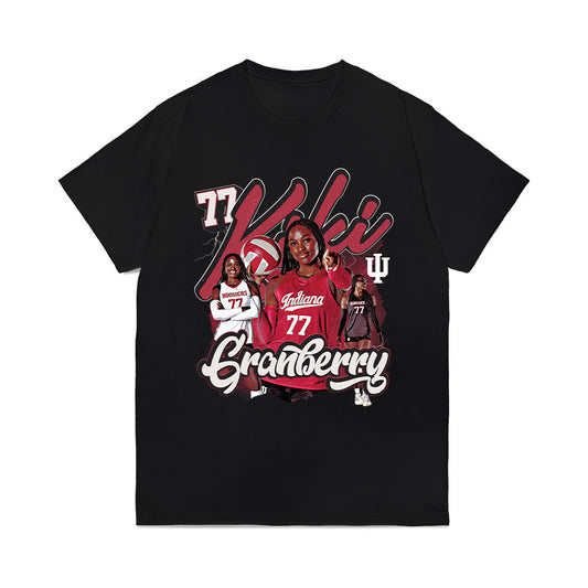 Indiana - NCAA Womens Volleyball : Kiki Granberry - Collage Comfort Colors T-Shirt-0