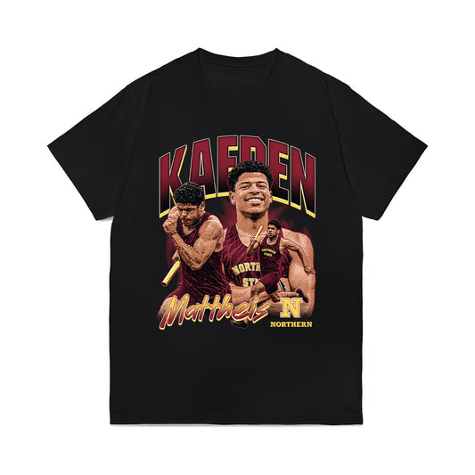 NSU - NCAA Mens Track & Field : Kaeden Mattheis - Collage Comfort Colors T-Shirt-0