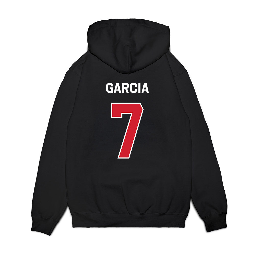 Boston College - NCAA Baseball : Esteban Garcia - Graphic Premium Hooded Sweatshirt-1
