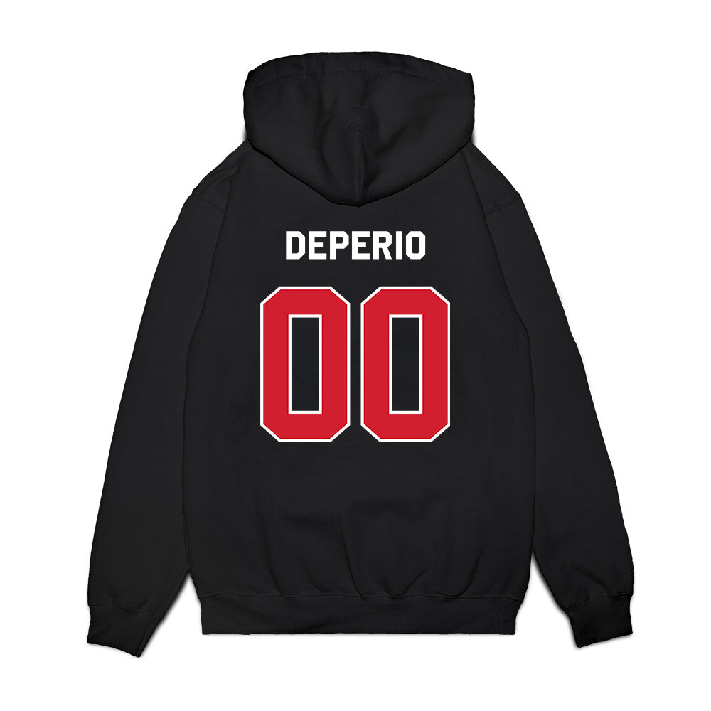 Boston College - NCAA Softball : Kaeliana DePerio - Graphic Premium Hooded Sweatshirt-1