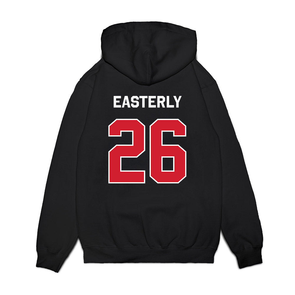 Boston College - NCAA Women's Soccer : Emmy Easterly - Graphic Premium Hooded Sweatshirt-1