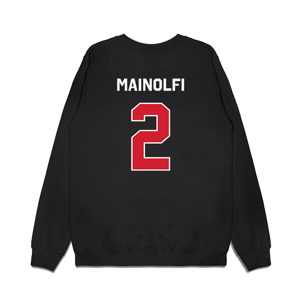 Boston College - NCAA Baseball : Ty Mainolfi - Graphic Premium Crewneck Sweatshirt-1