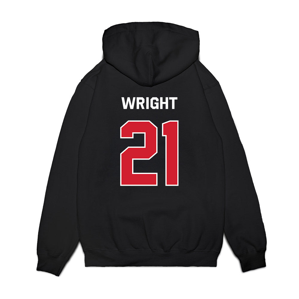 Boston College - NCAA Women's Soccer : Anndi Wright - Graphic Premium Hooded Sweatshirt-1