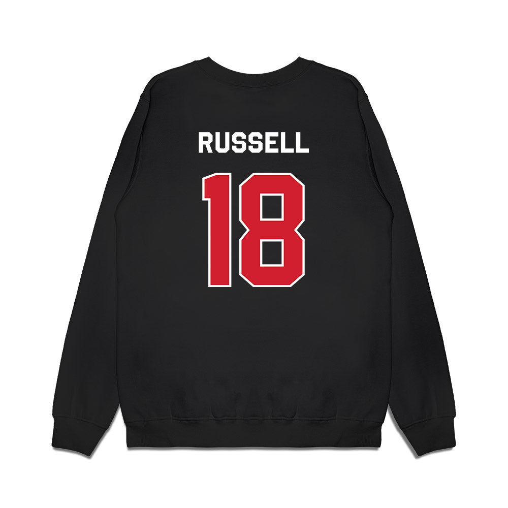 Boston College - NCAA Women's Lacrosse : Devon Russell - Graphic Premium Crewneck Sweatshirt-1