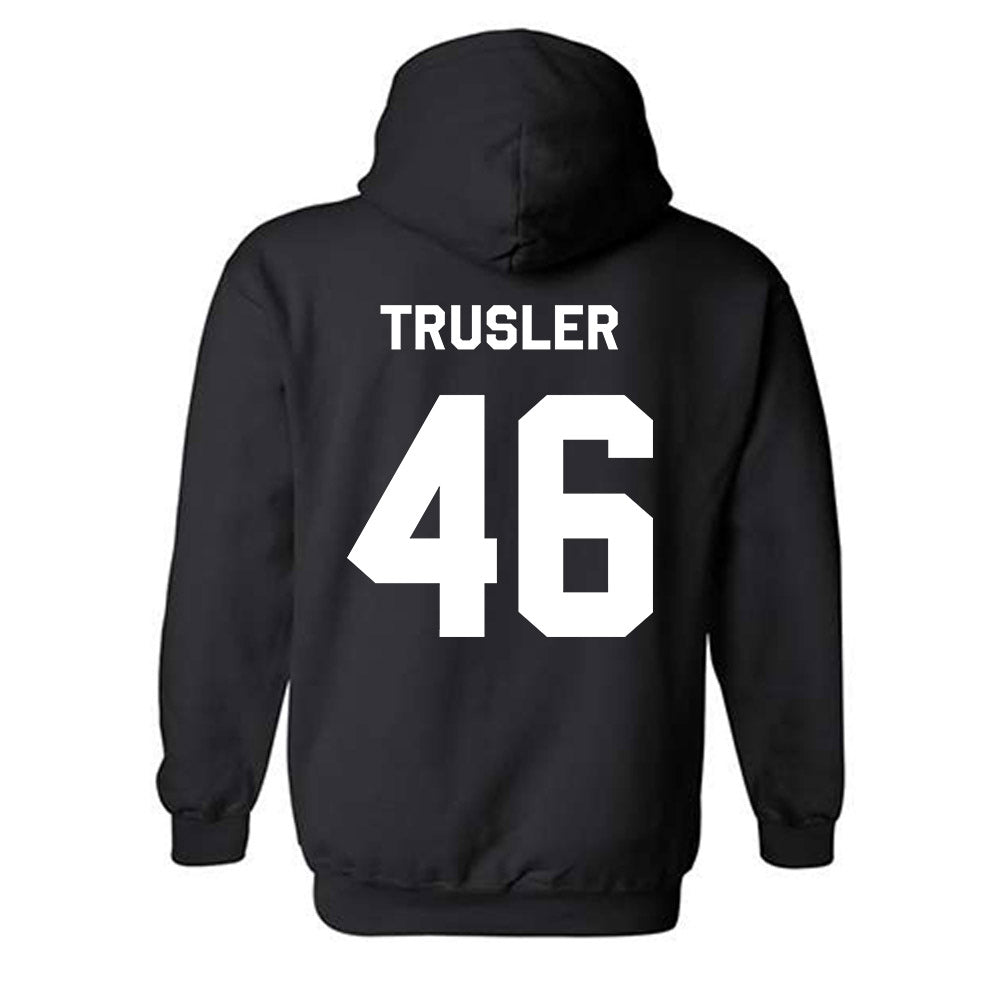 Oklahoma State - NCAA Football : Hunter Trusler - Stripe the Stadium Hooded Sweatshirt-1