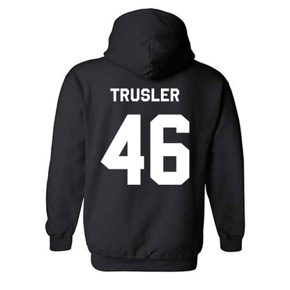 Oklahoma State - NCAA Football : Hunter Trusler - Stripe the Stadium Hooded Sweatshirt-1
