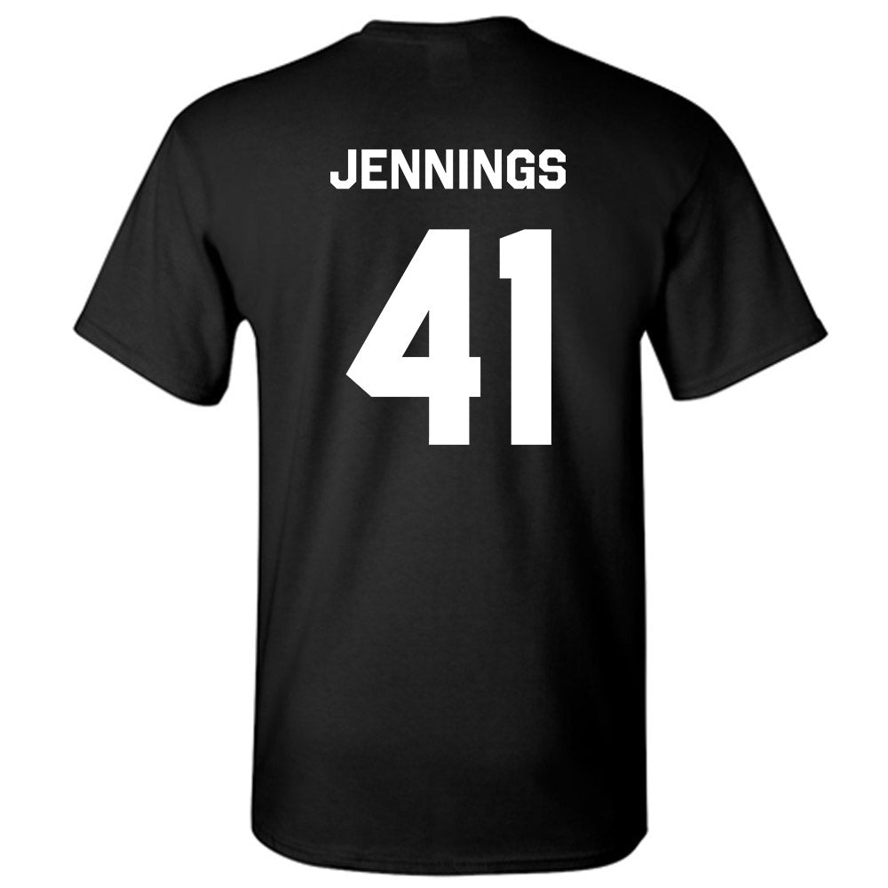 Oklahoma State - NCAA Baseball : Parker Jennings - Stripe the Stadium T-Shirt-1
