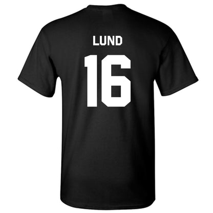 Oklahoma State - NCAA Baseball : Ethan Lund - Stripe the Stadium T-Shirt-1