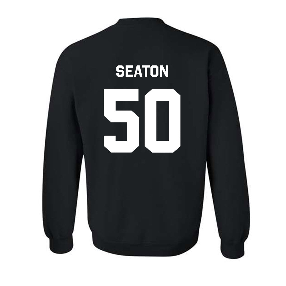 Oklahoma State - NCAA Football : Kole Seaton - Stripe the Stadium Crewneck Sweatshirt-1