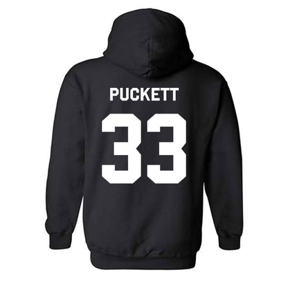 Oklahoma State - NCAA Football : Jack Puckett - Stripe the Stadium Hooded Sweatshirt-1