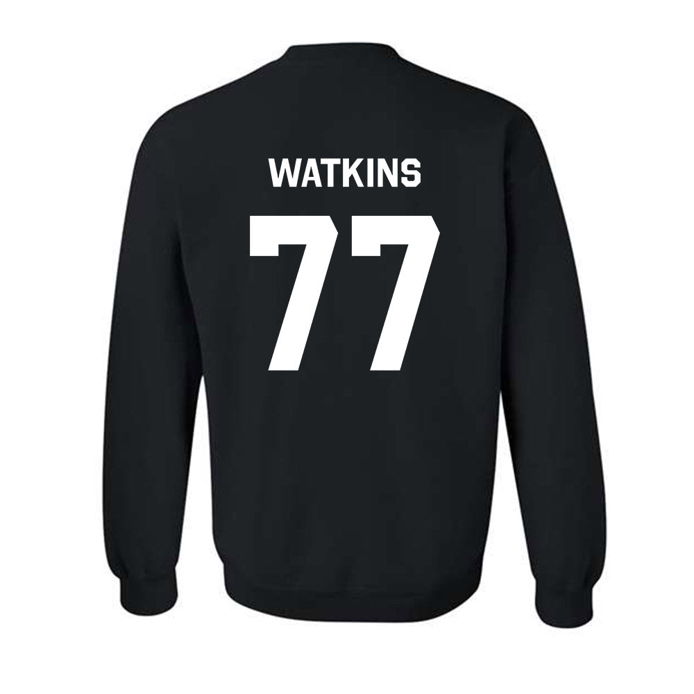Oklahoma State - NCAA Baseball : Hunter Watkins - Stripe the Stadium Crewneck Sweatshirt-1