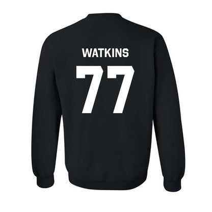Oklahoma State - NCAA Baseball : Hunter Watkins - Stripe the Stadium Crewneck Sweatshirt-1