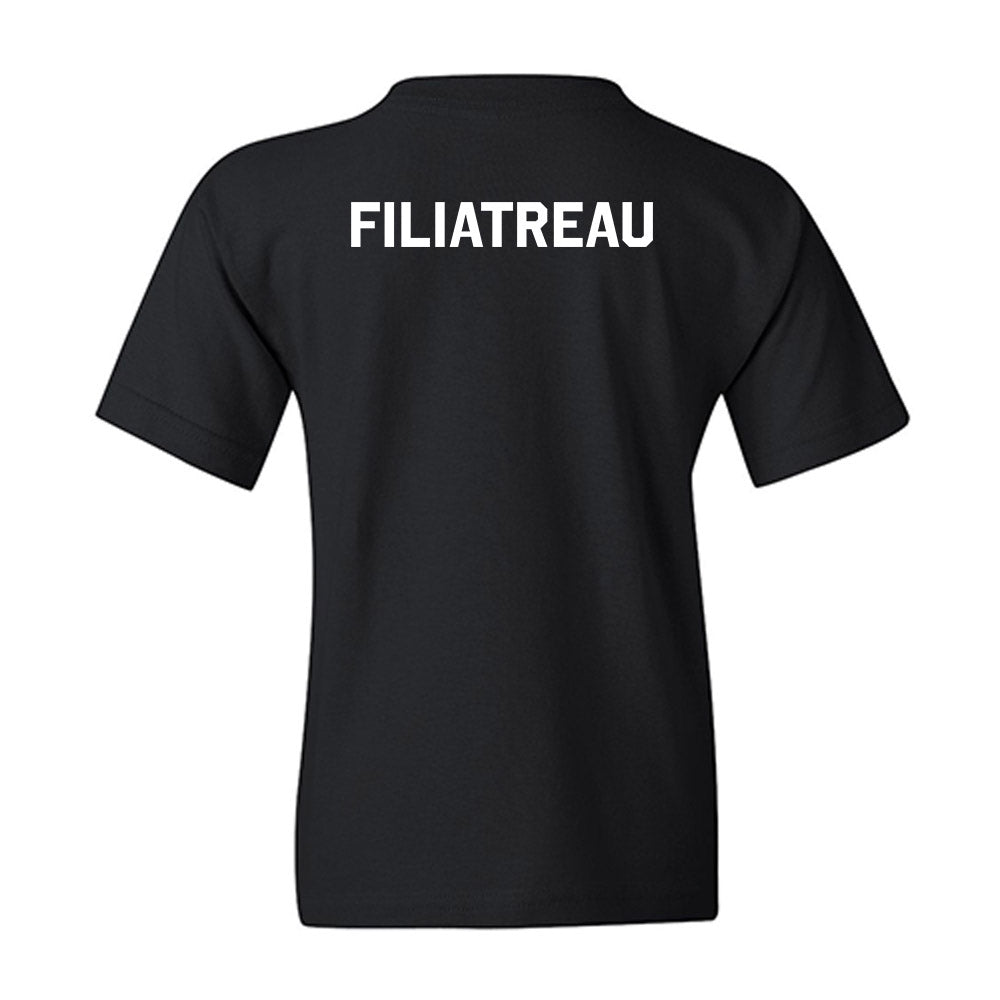 Oklahoma State - NCAA Equestrian : Emma Filiatreau - Stripe the Stadium Youth T-Shirt-1