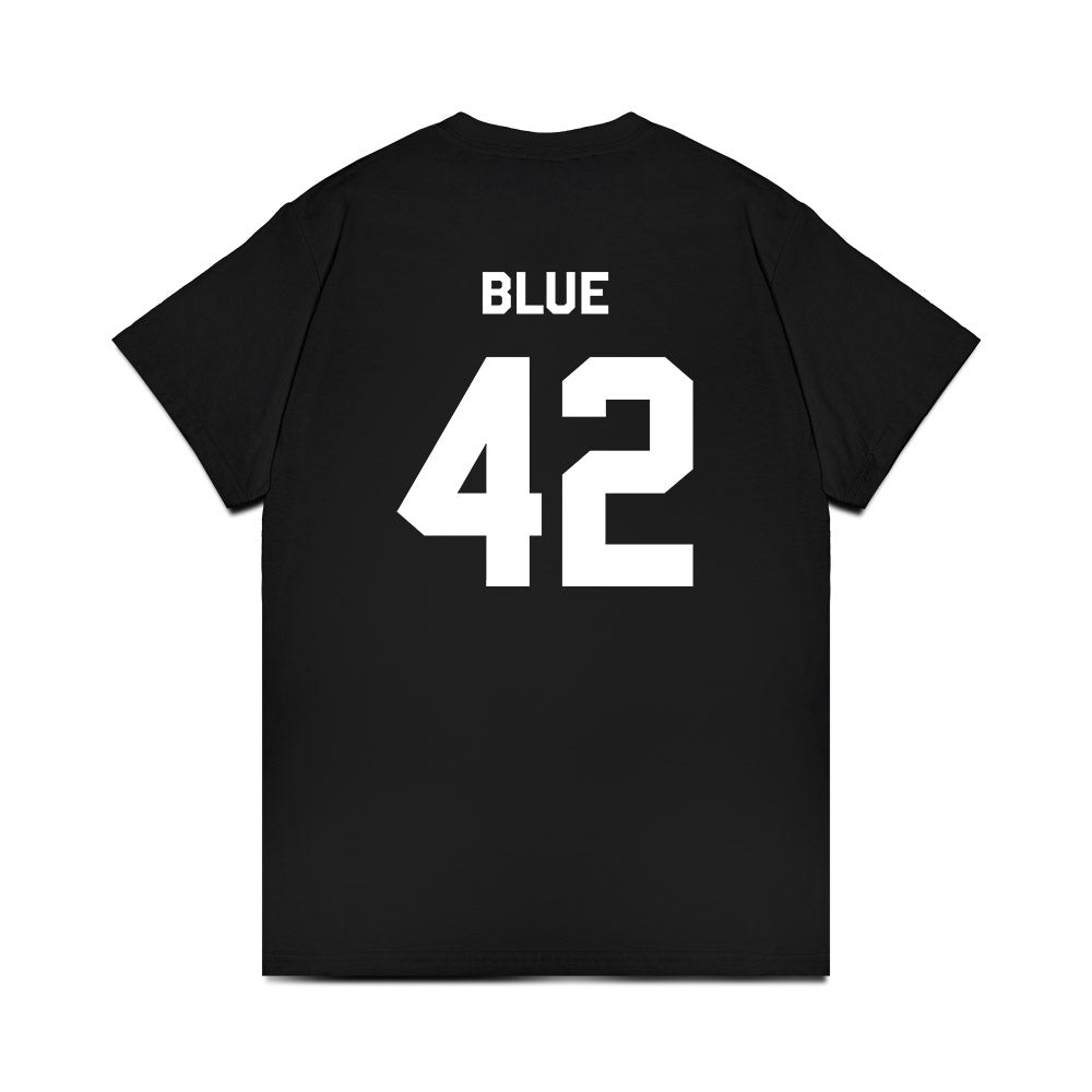 Oklahoma State - NCAA Softball : Dawson Blue - Stripe the Stadium T-Shirt-1
