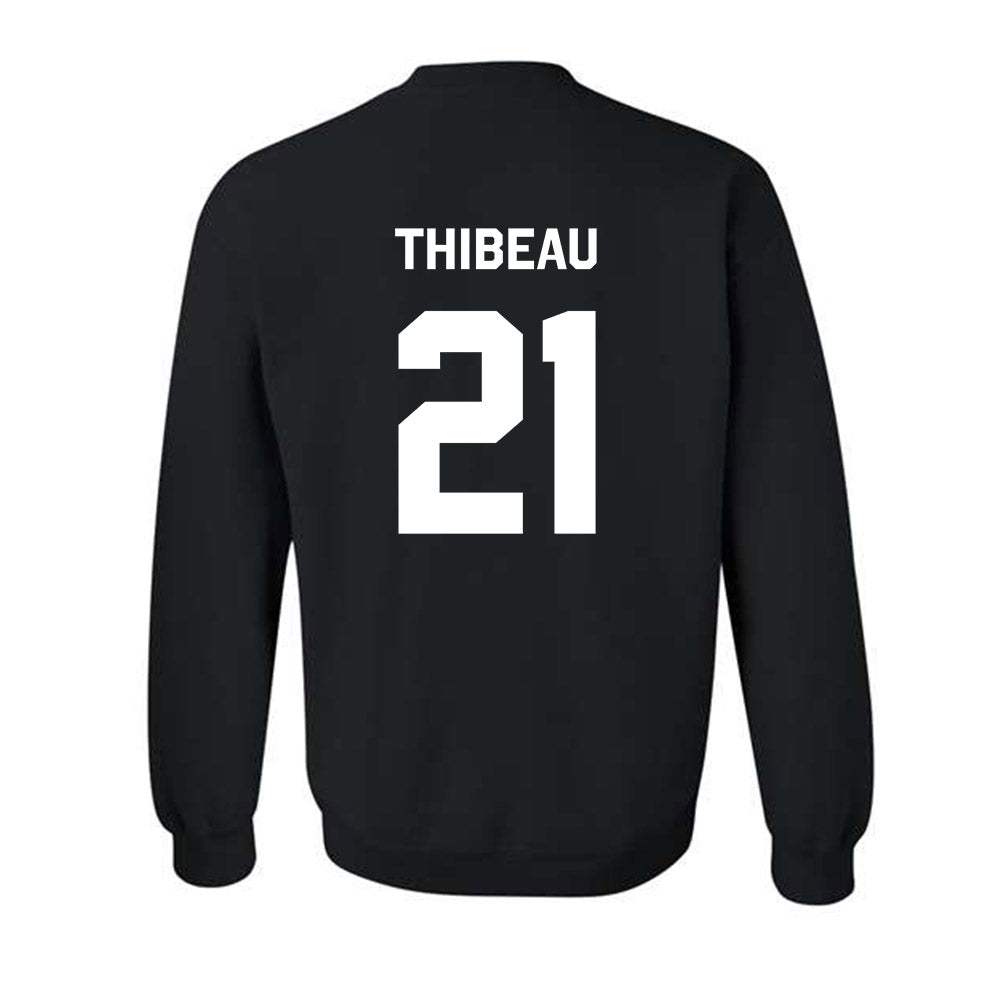 Oklahoma State - NCAA Women's Soccer : Taryn Thibeau - Stripe the Stadium Crewneck Sweatshirt-1