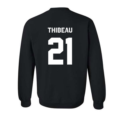 Oklahoma State - NCAA Women's Soccer : Taryn Thibeau - Stripe the Stadium Crewneck Sweatshirt-1