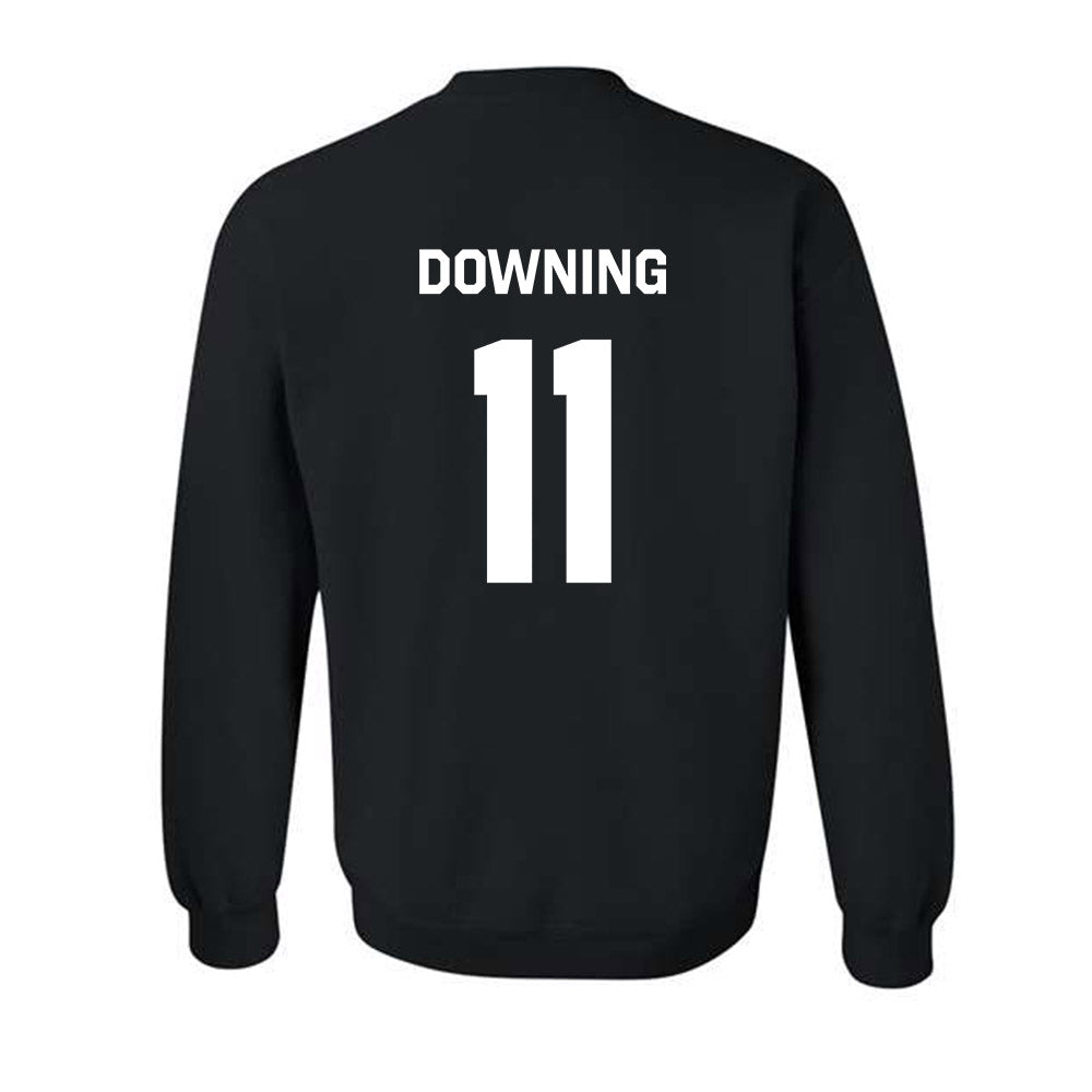 Oklahoma State - NCAA Softball : Preslee Downing - Stripe the Stadium Crewneck Sweatshirt-1