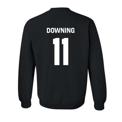Oklahoma State - NCAA Softball : Preslee Downing - Stripe the Stadium Crewneck Sweatshirt-1