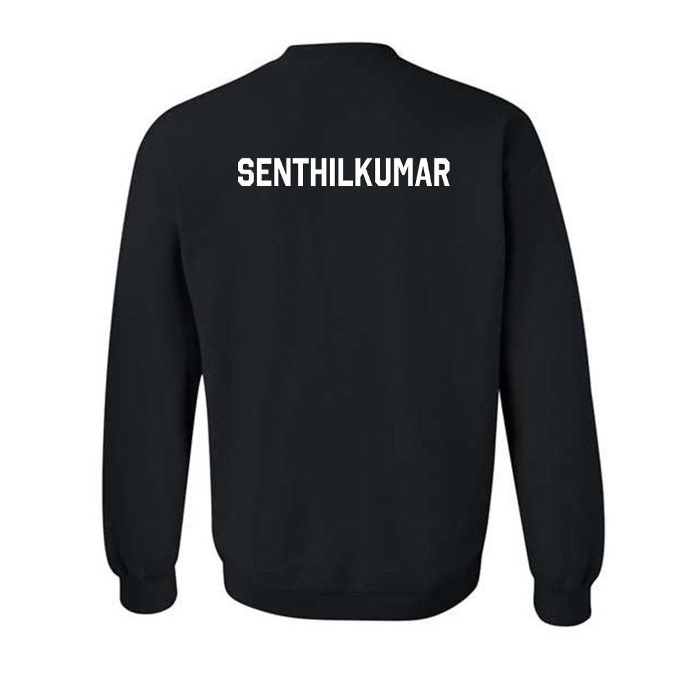 Oklahoma State - NCAA Men's Track & Field : Pradeep SenthilKumar - Stripe the Stadium Crewneck Sweatshirt-1