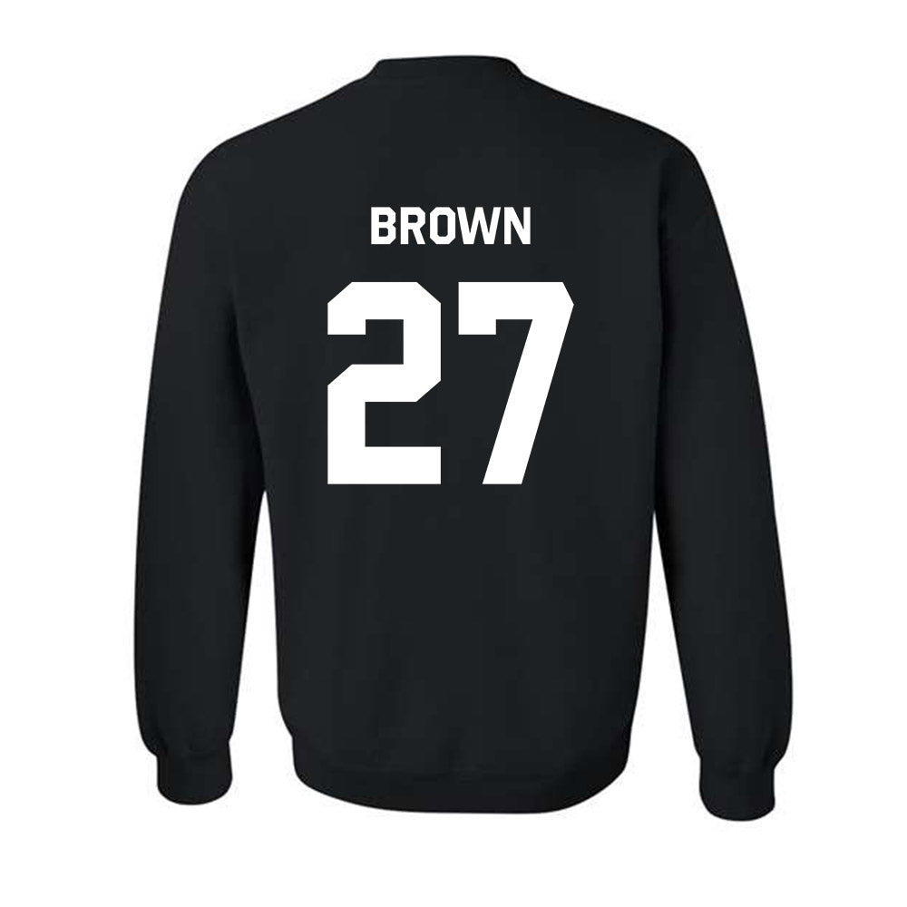 Oklahoma State - NCAA Baseball : Matthew Brown - Stripe the Stadium Crewneck Sweatshirt-1