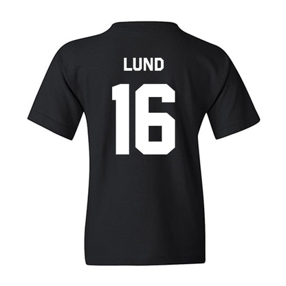 Oklahoma State - NCAA Baseball : Ethan Lund - Stripe the Stadium Youth T-Shirt-1
