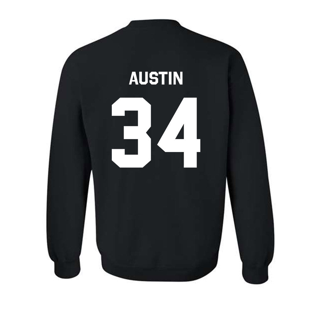 Oklahoma State - NCAA Softball : Jayelle Austin - Stripe the Stadium Crewneck Sweatshirt-1