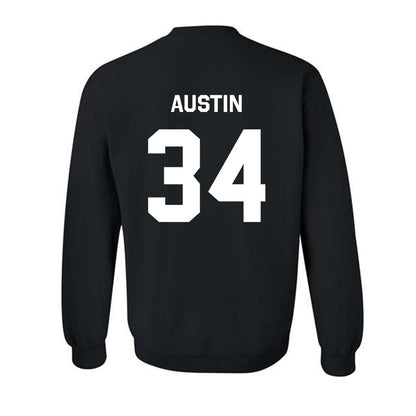 Oklahoma State - NCAA Softball : Jayelle Austin - Stripe the Stadium Crewneck Sweatshirt-1