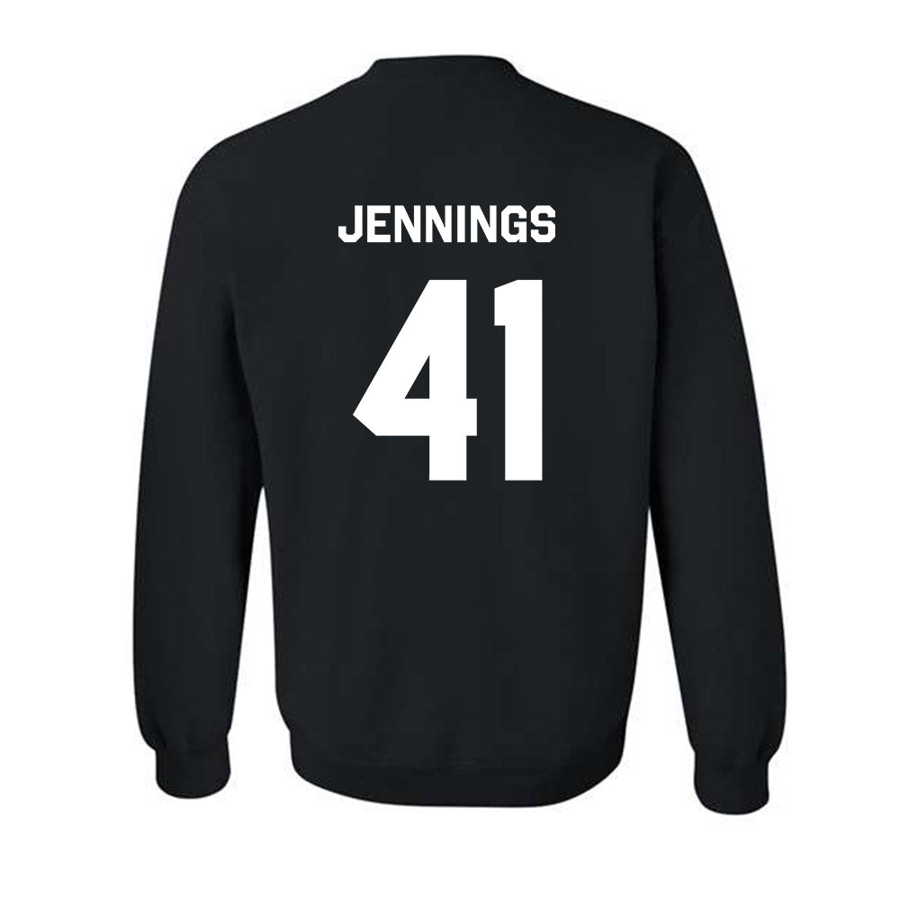 Oklahoma State - NCAA Baseball : Parker Jennings - Stripe the Stadium Crewneck Sweatshirt-1